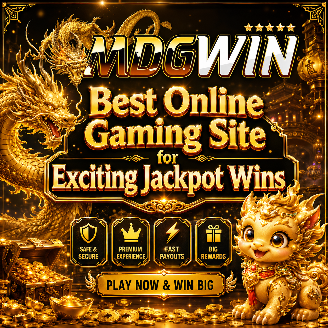 MDGWIN: Best Online Gaming Site for Exciting Jackpot Wins